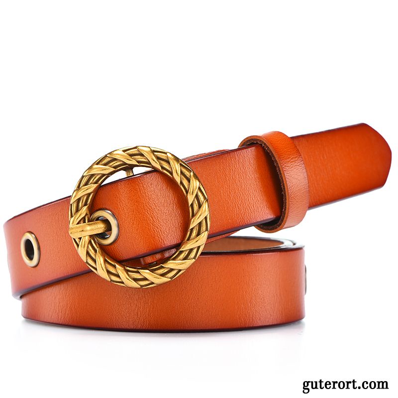 Gürtel Damen Mode Ringe Student All Match Persönlichkeit Dekoration Rot