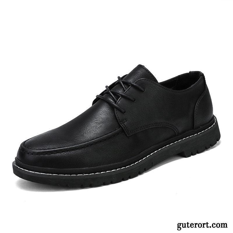 Lederschuhe Herren Business-schuhe Schnürsenkel Lederschue Casual Braun