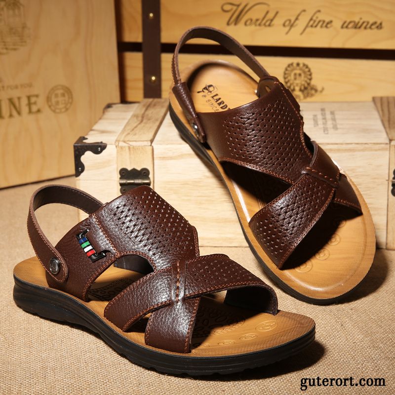 Schuhe Kaufen Männer Farbenreich, Herren Sandalen Zehenschlaufe